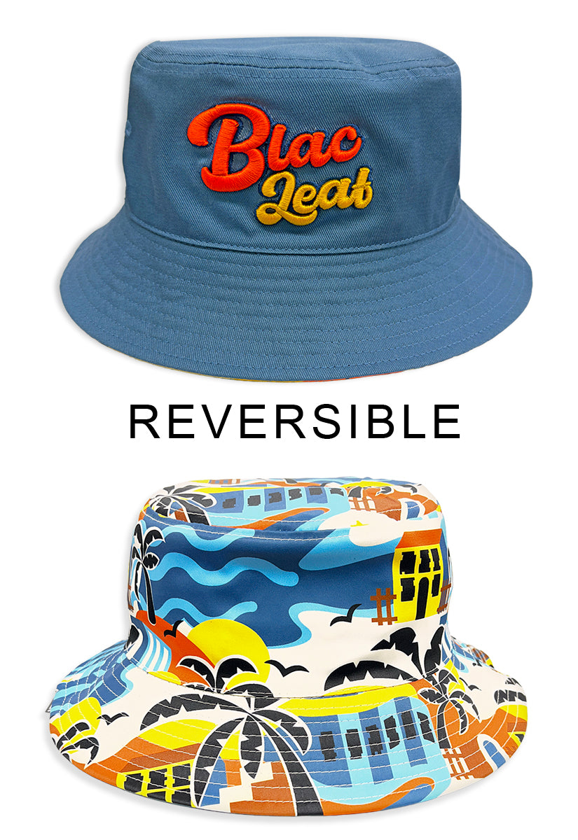 Paradise Mindset Reversible Bucket Hat – Blac Leaf