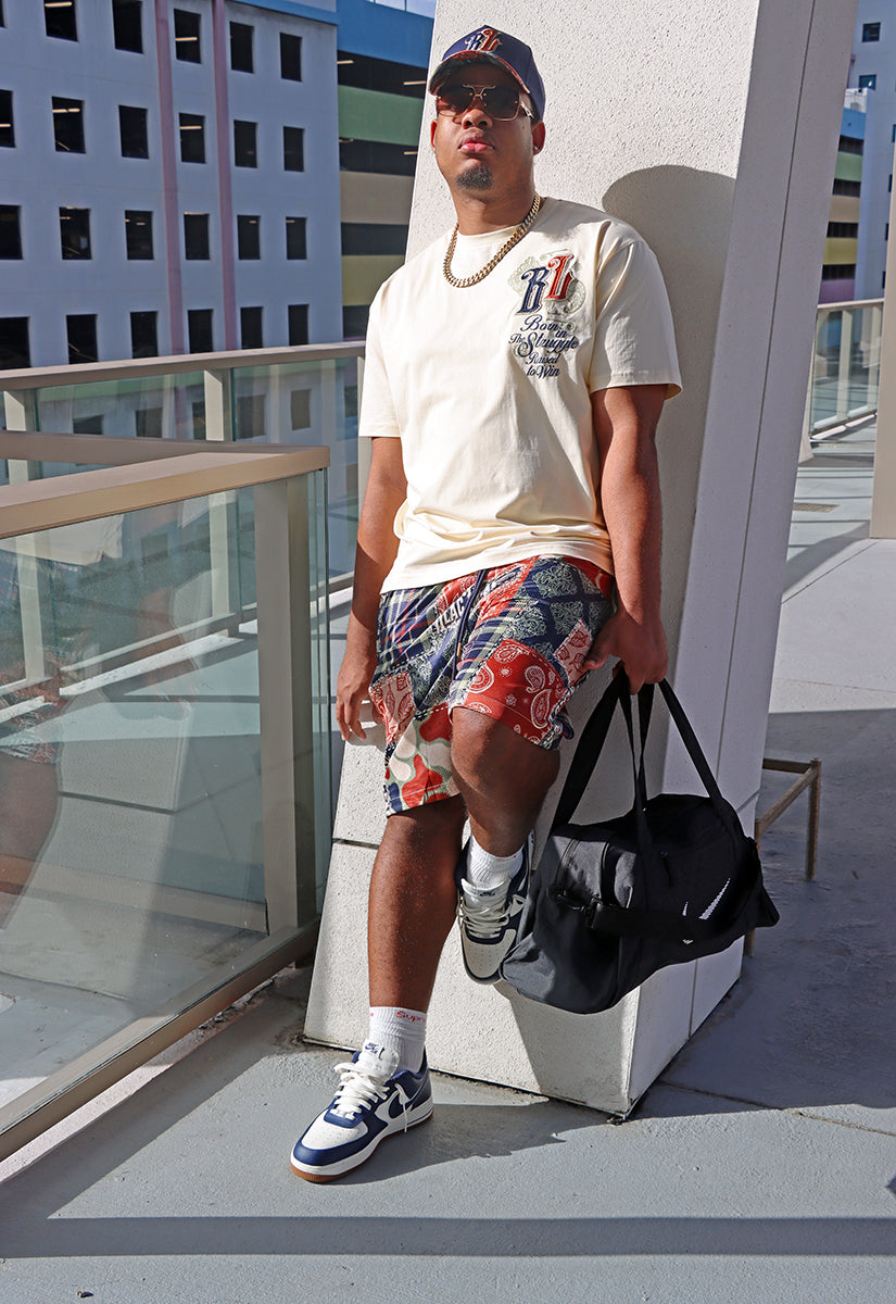 Born In Struggle T-Shirt, Greatness Shorts, Trucker Hat and G7 Sneakers Bundle