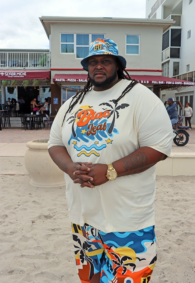 Life is Wonderful T-Shirt, AOP Shorts and Bucket Hat Bundle