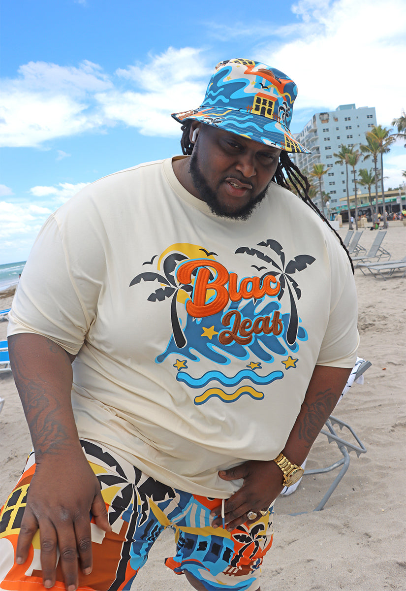 Life is Wonderful T-Shirt, AOP Shorts and Bucket Hat Bundle