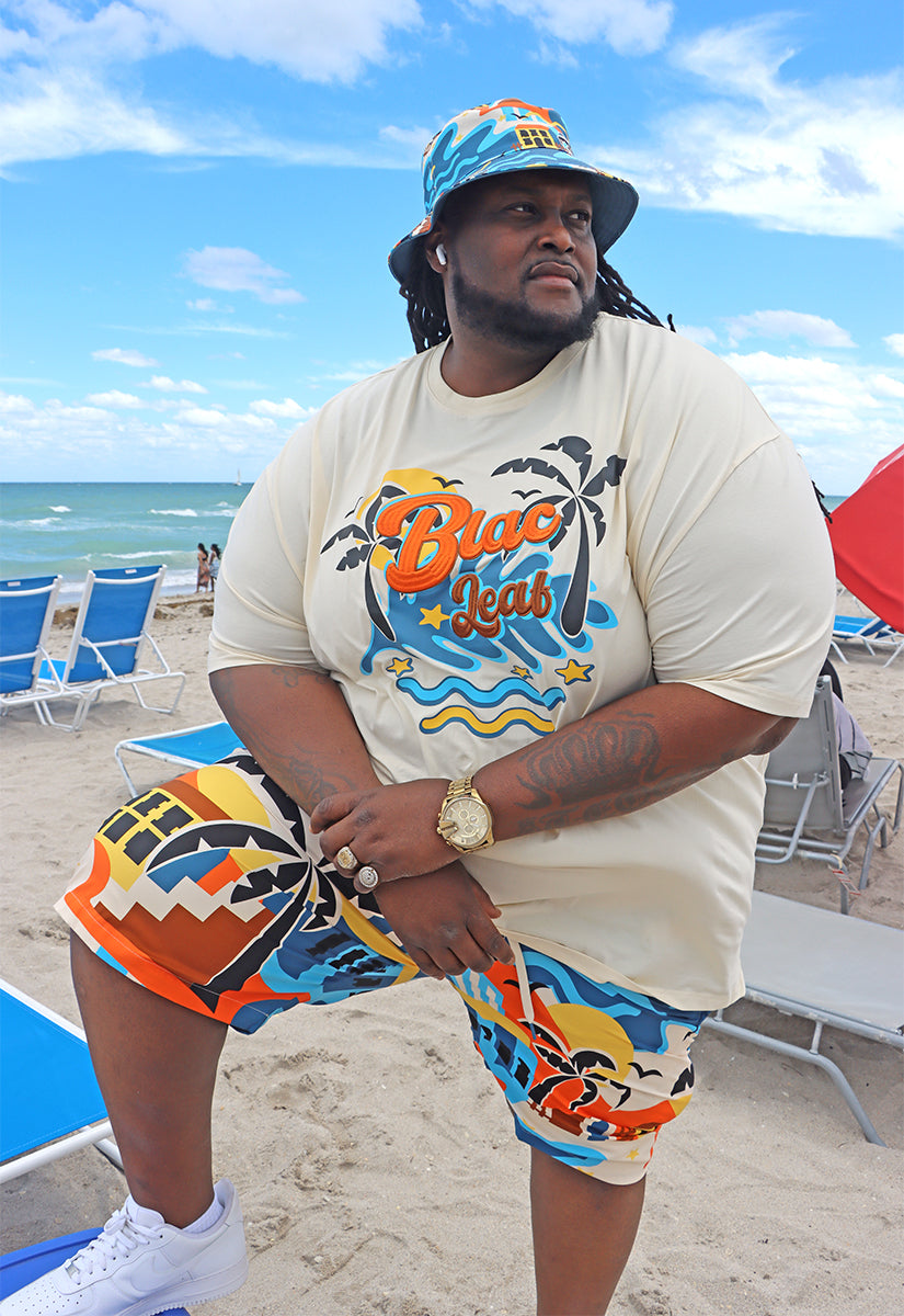 Life is Wonderful T-Shirt, AOP Shorts and Bucket Hat Bundle