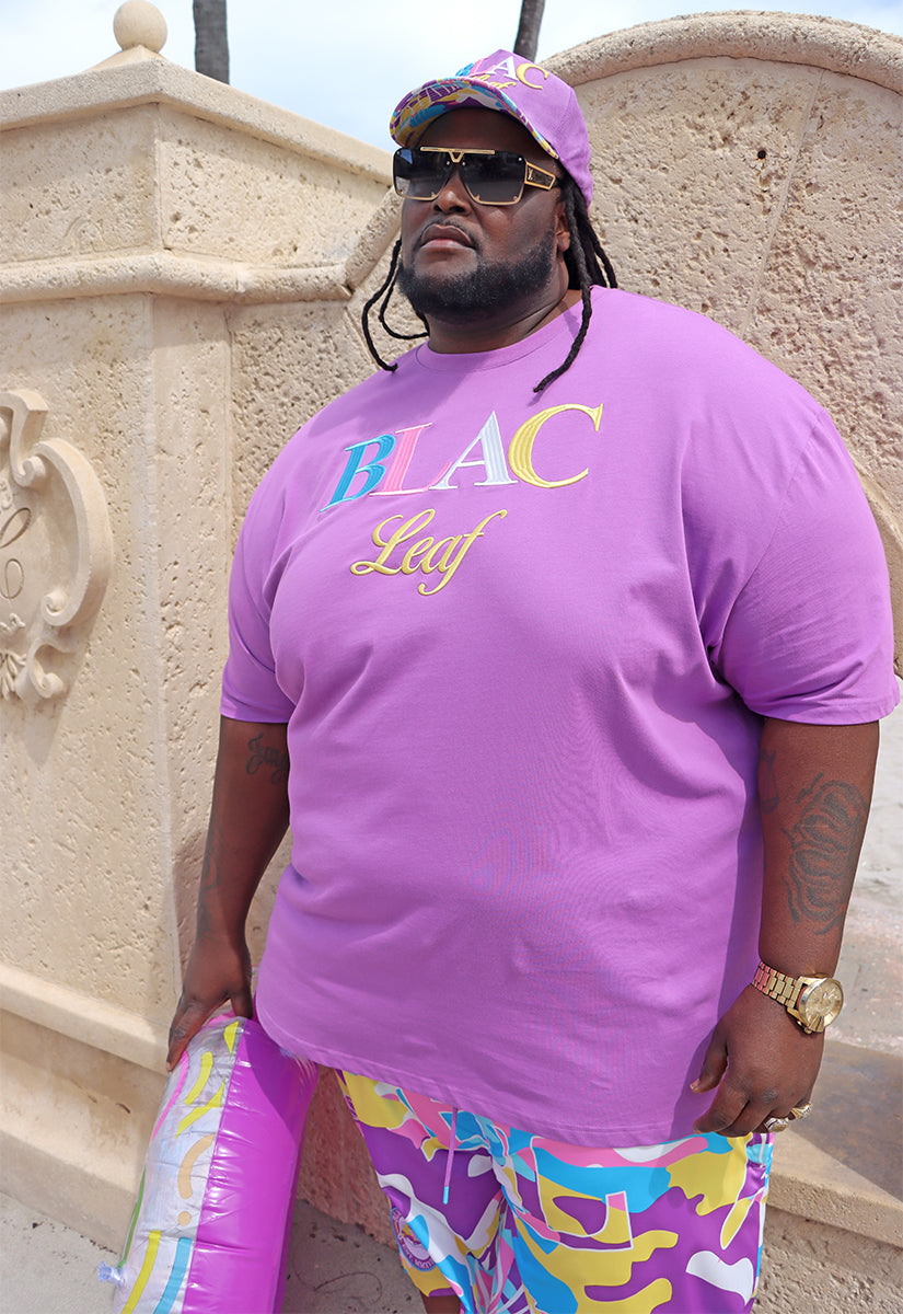 Branded Embroidered Colorblock T-Shirt