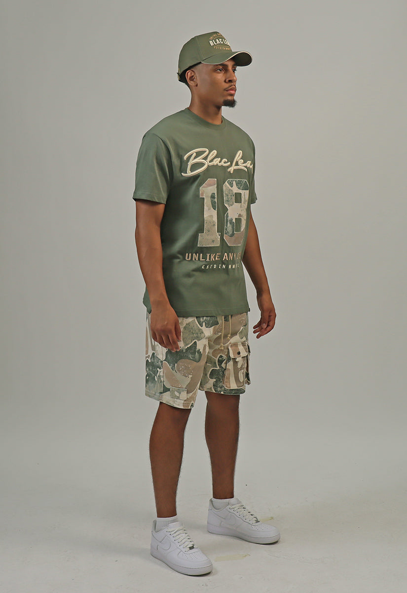 Purpose Above All Shirt, Camo Shorts and Trucker Hat Bundle