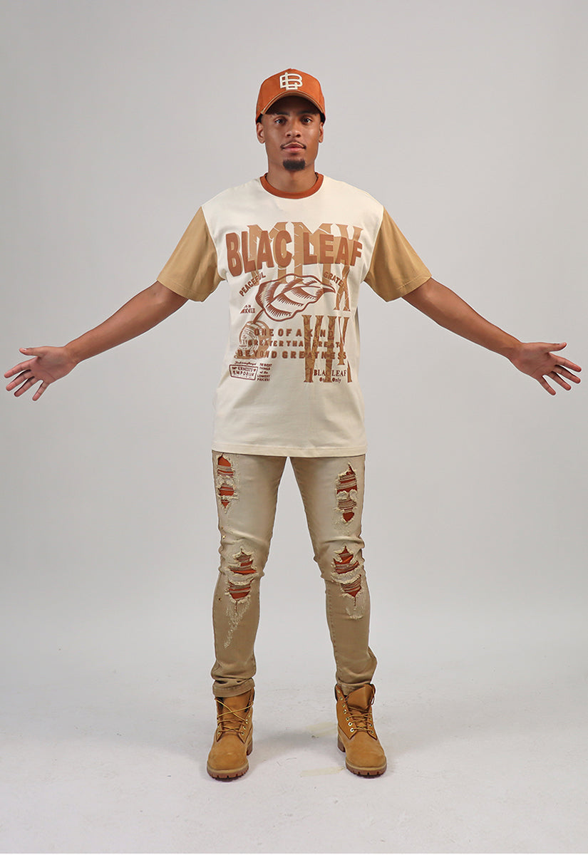 Stay Elevated Denim Jacket, Jeans, One of a Kind T-shirt, and Bucket Hat (Shoes Not Included)