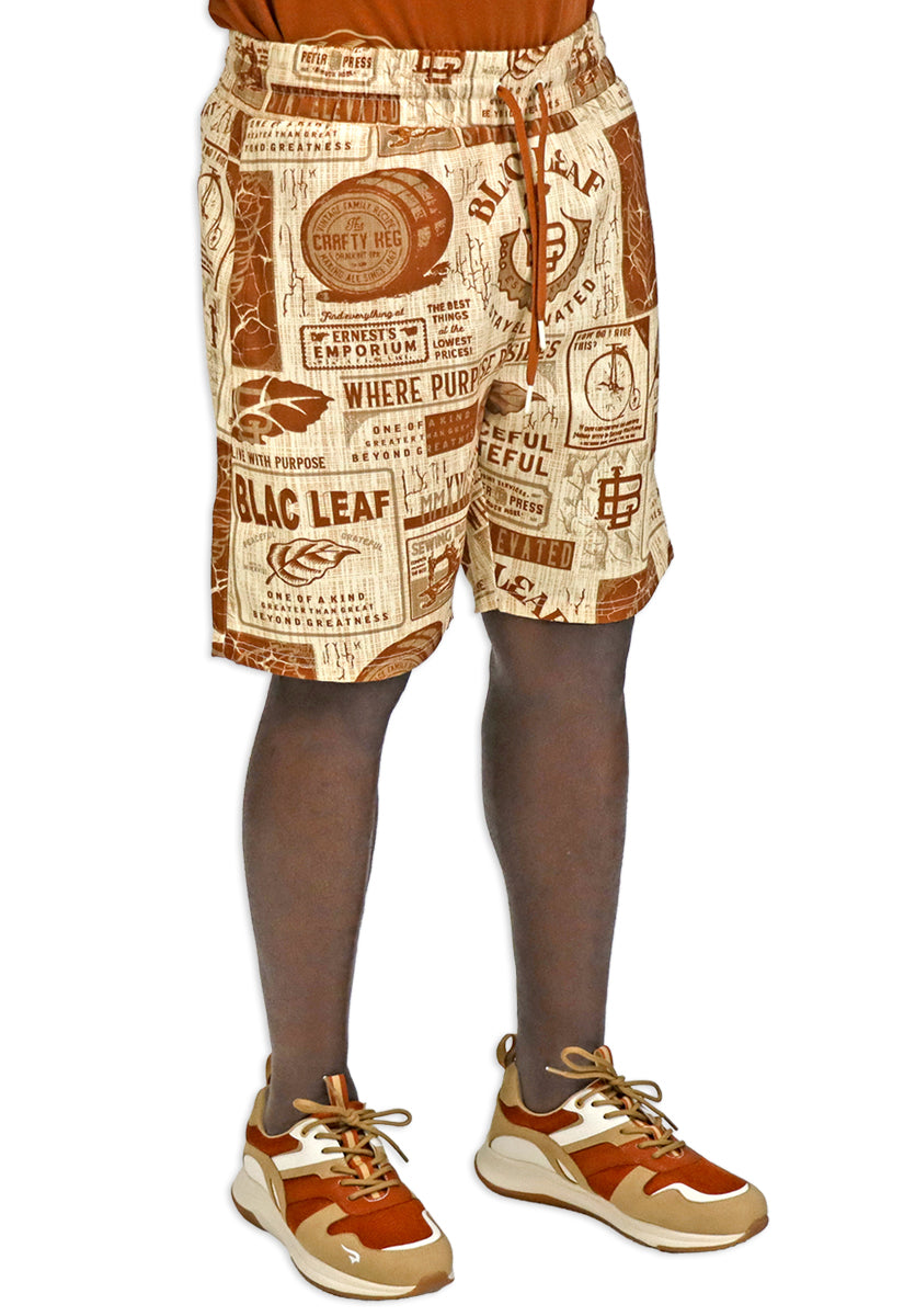 Stay Elevated AOP Knit Shorts