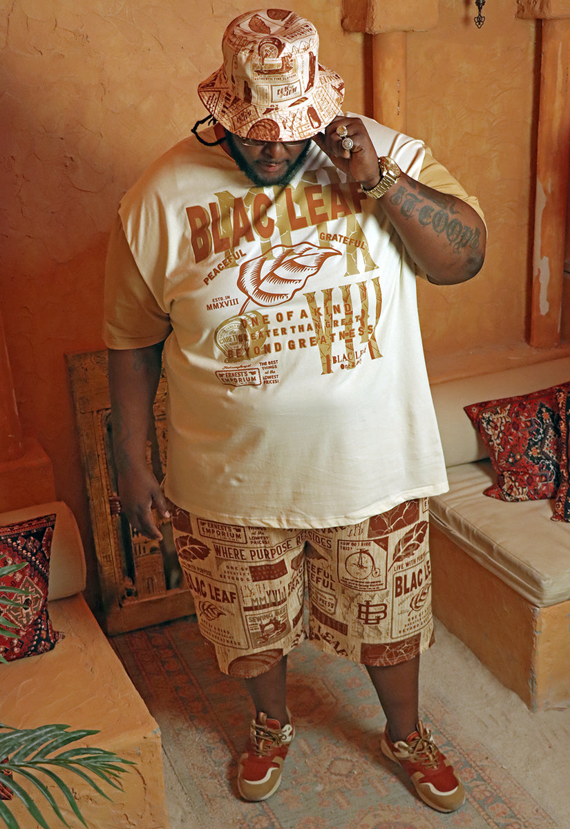 One of A Kind T-Shirt, Knit Shorts, Reversible Bucket Hat and G7 Sneakers Bundle