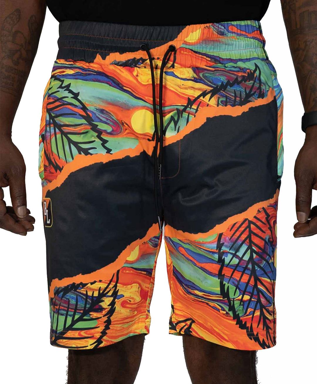 All Over Print Lava Travel Shorts