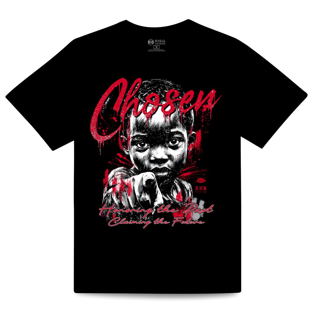 Chosen Black T-Shirt (Red)