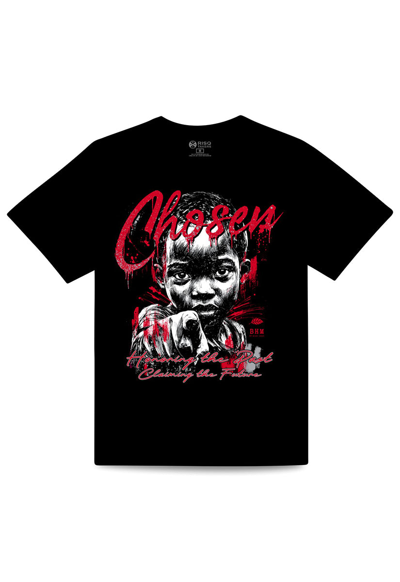 Chosen Black T-Shirt (Red)