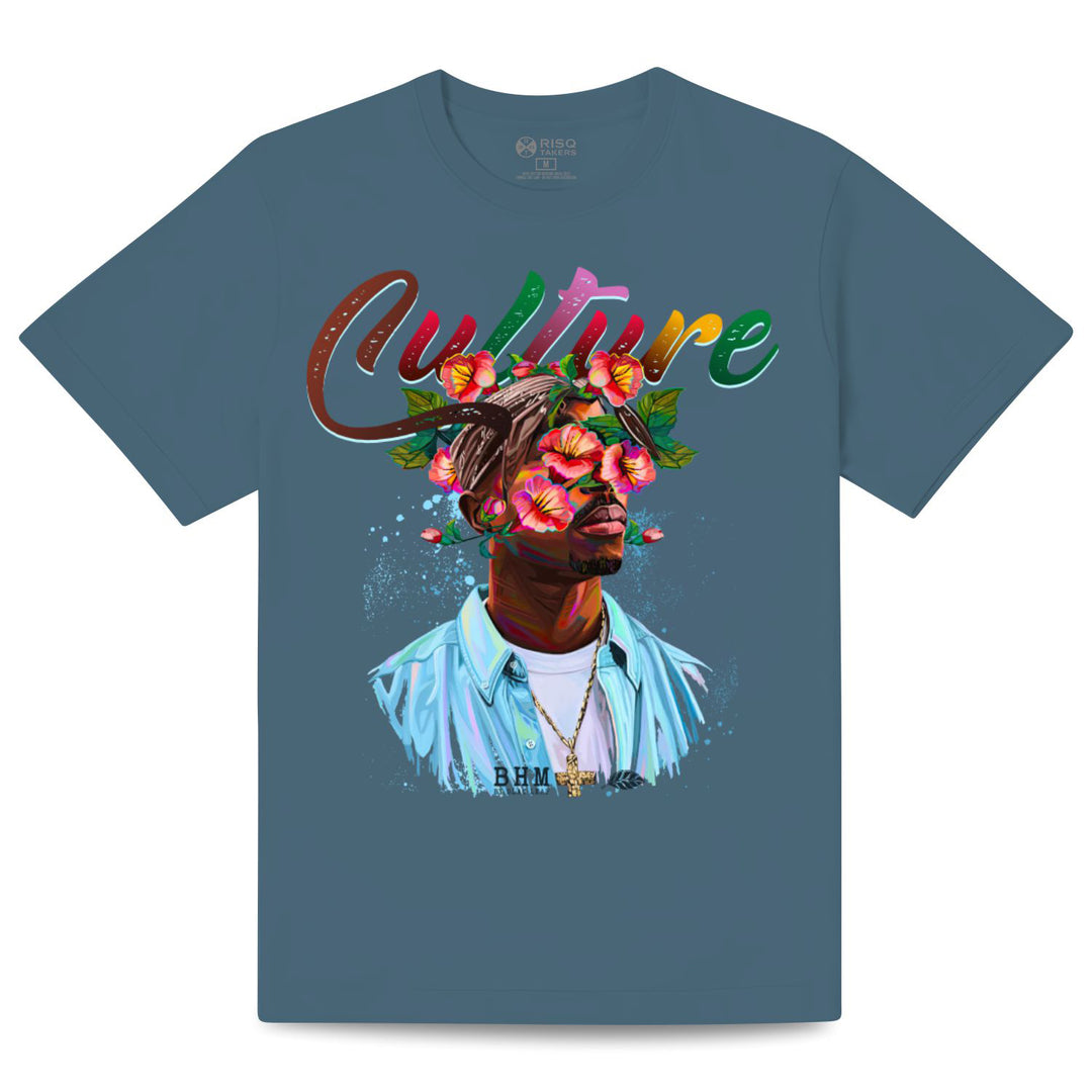 Culture Steel Blue T-Shirt