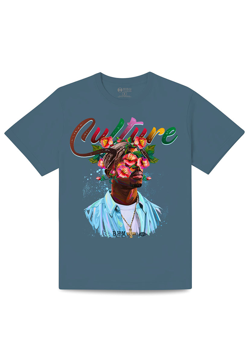 Culture Steel Blue T-Shirt