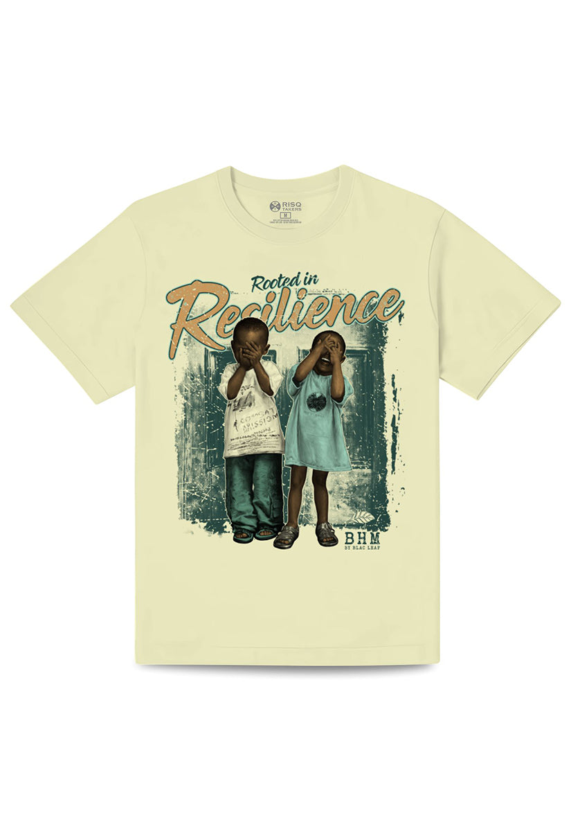 Rooted in Resilience Natural T-Shirt (Gold Teal)