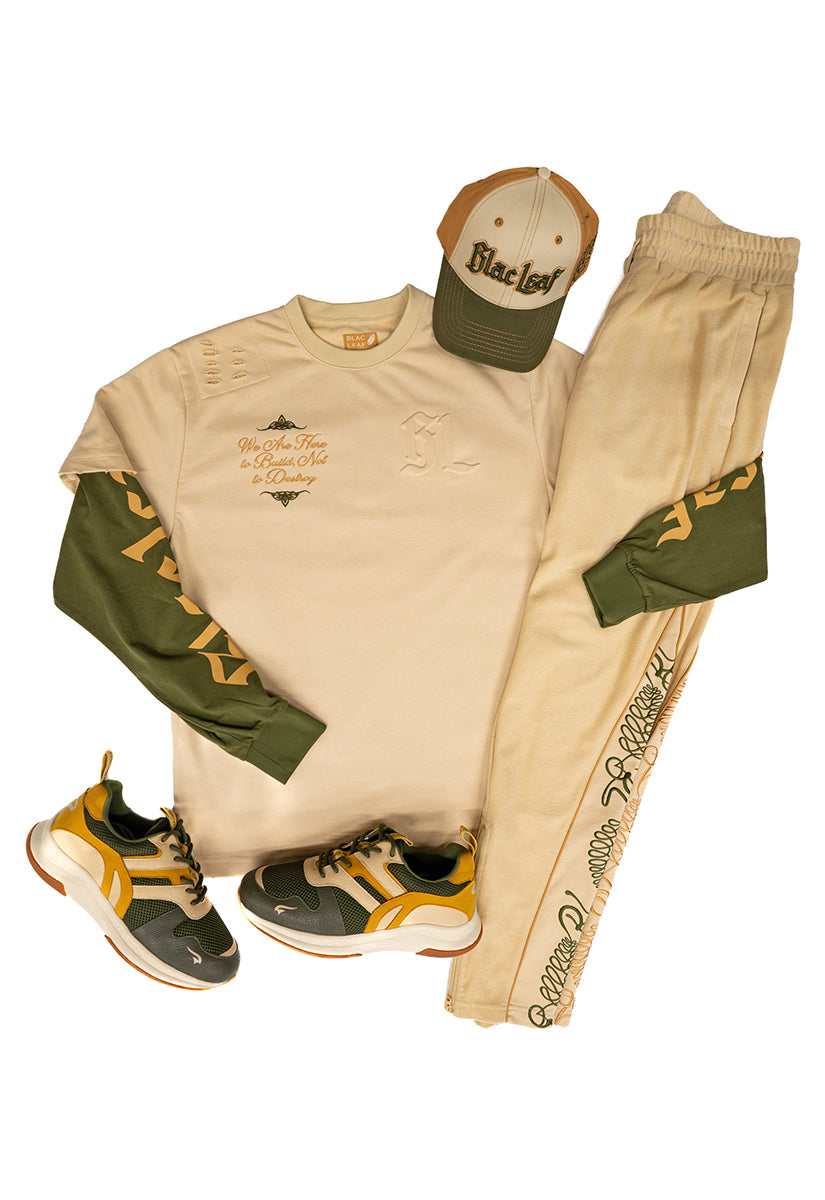 World to Build Heavy Weight Long Sleeve Bundle, Jogger, G7 Sneaker and Dad Hat Bundle