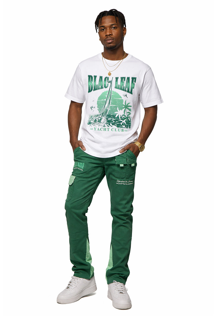 Yatch Club Domestic White T-Shirt and Yacht Club Twill Pants Bundle