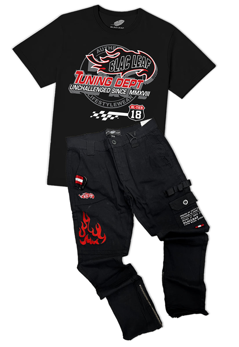 Blac Leaf Tuning Dept. Tee and Twill Pants Bundle