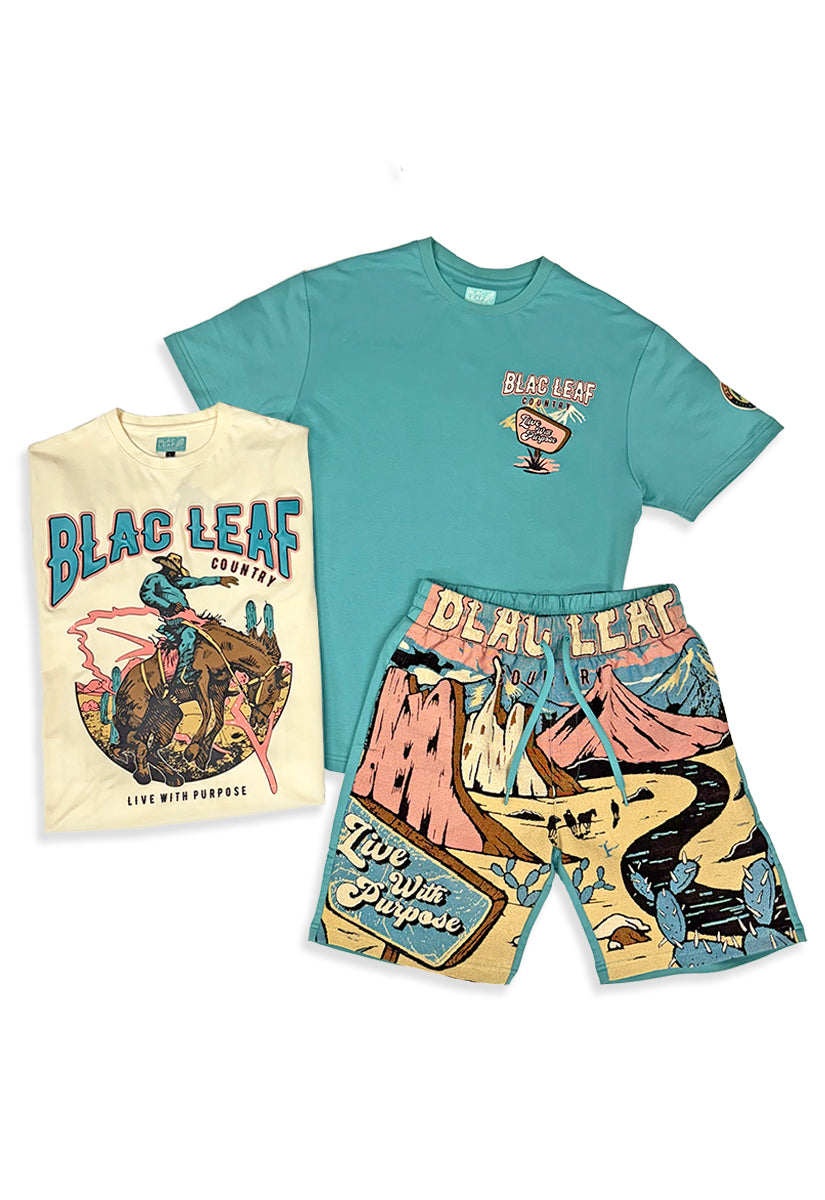Blac Leaf Country Shirt, Brave Shirt and Knit Short Bundle