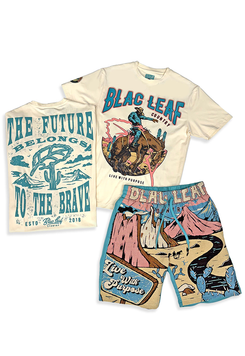 For The Brave Shirt and Knit Short Bundle