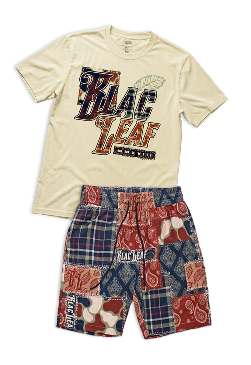 Born In Struggle Natural Domestic Tee and Greatness Shorts Bundle