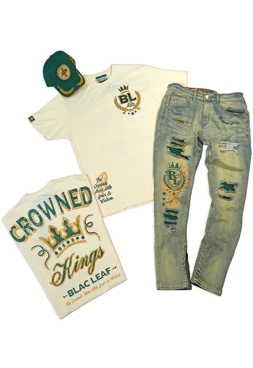 Copy of  Crowned Kings T-Shirt, Jeans and Dad Hat Bundle