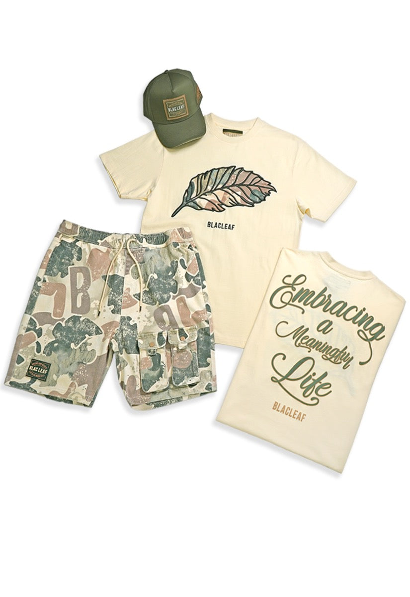 Copy of  Embracing Life T-Shirt, Camo Shorts and Bucket Hat Bundle