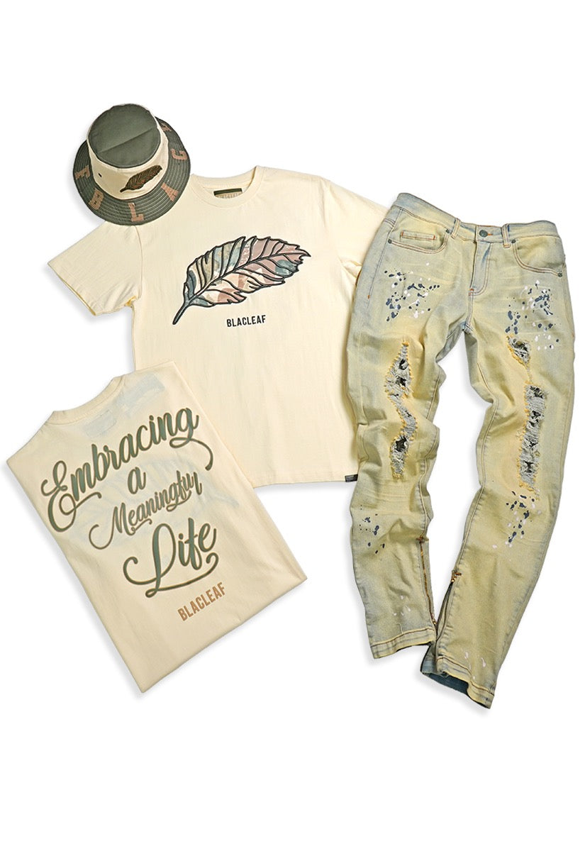 Copy of  Embracing Life T-Shirt, Denim Jeans and Trucker Hat Bundle