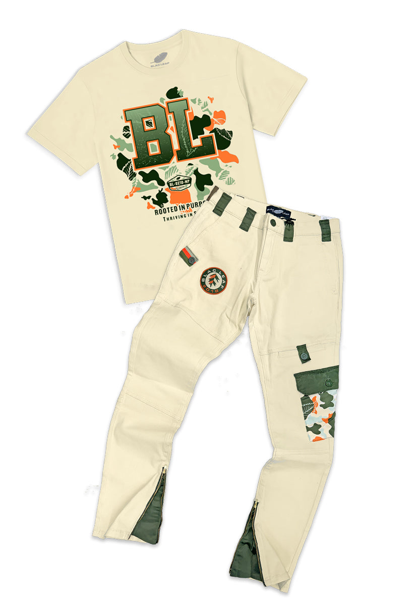 Rooted In Purpose Shirt and Go Outside Twill Pants Bundle