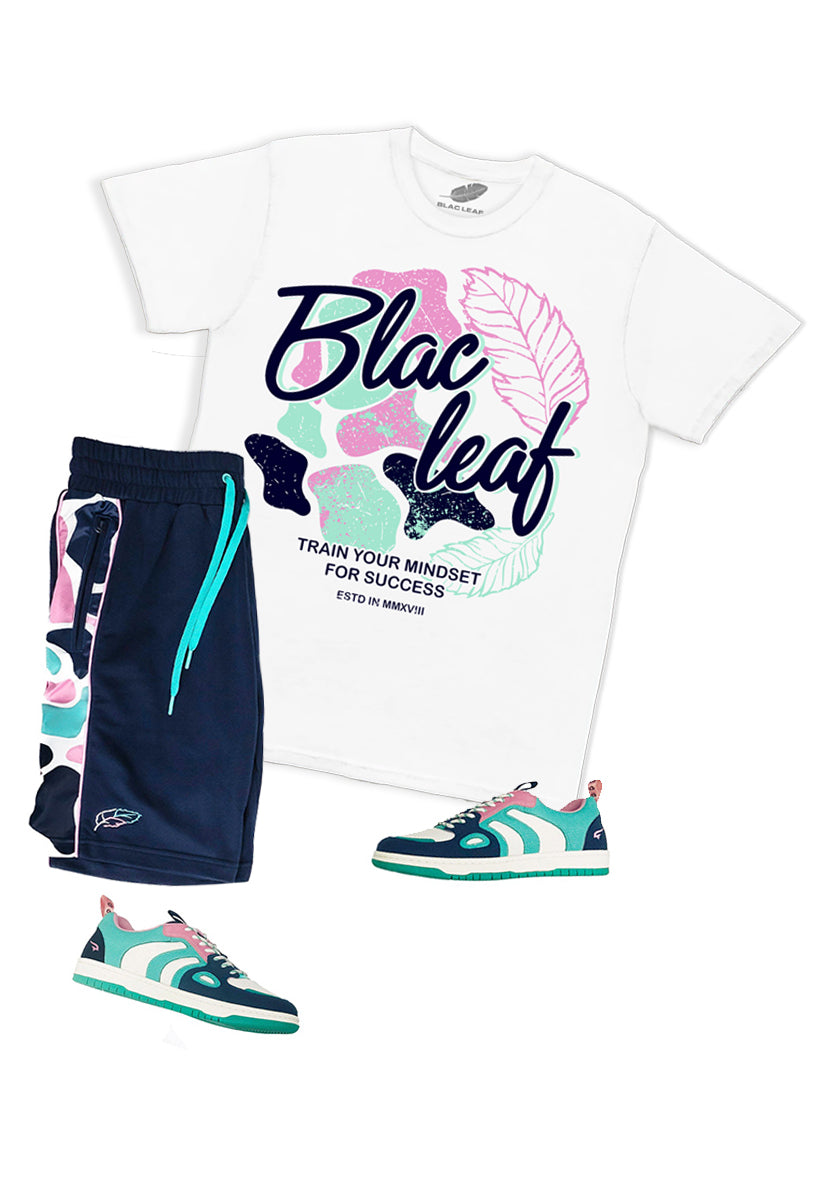 MINDSET CAMO SHIRT 2 NEW, CAMO SHORTS AND SNEAKER COMBO