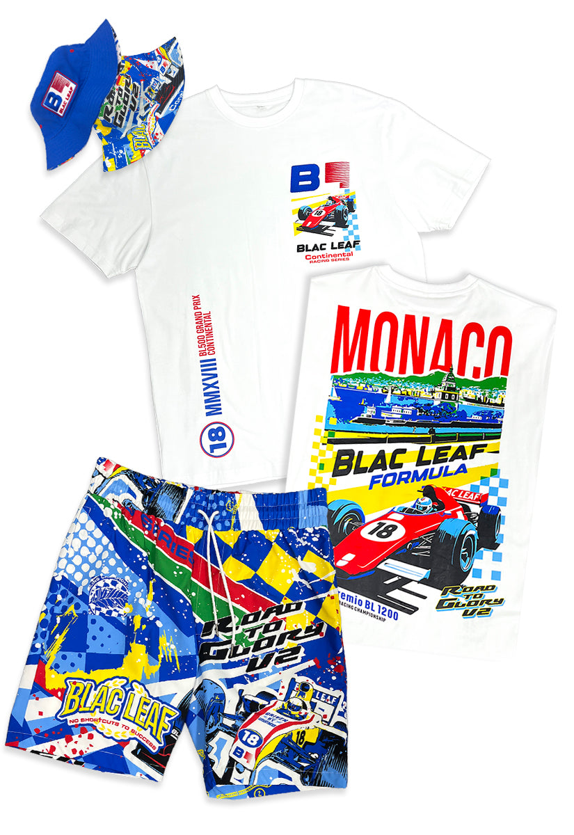 Formula RTG Shirt, Continental RTG Shirt, AOP  Shorts and Reversible Bucket Hat Bundle: