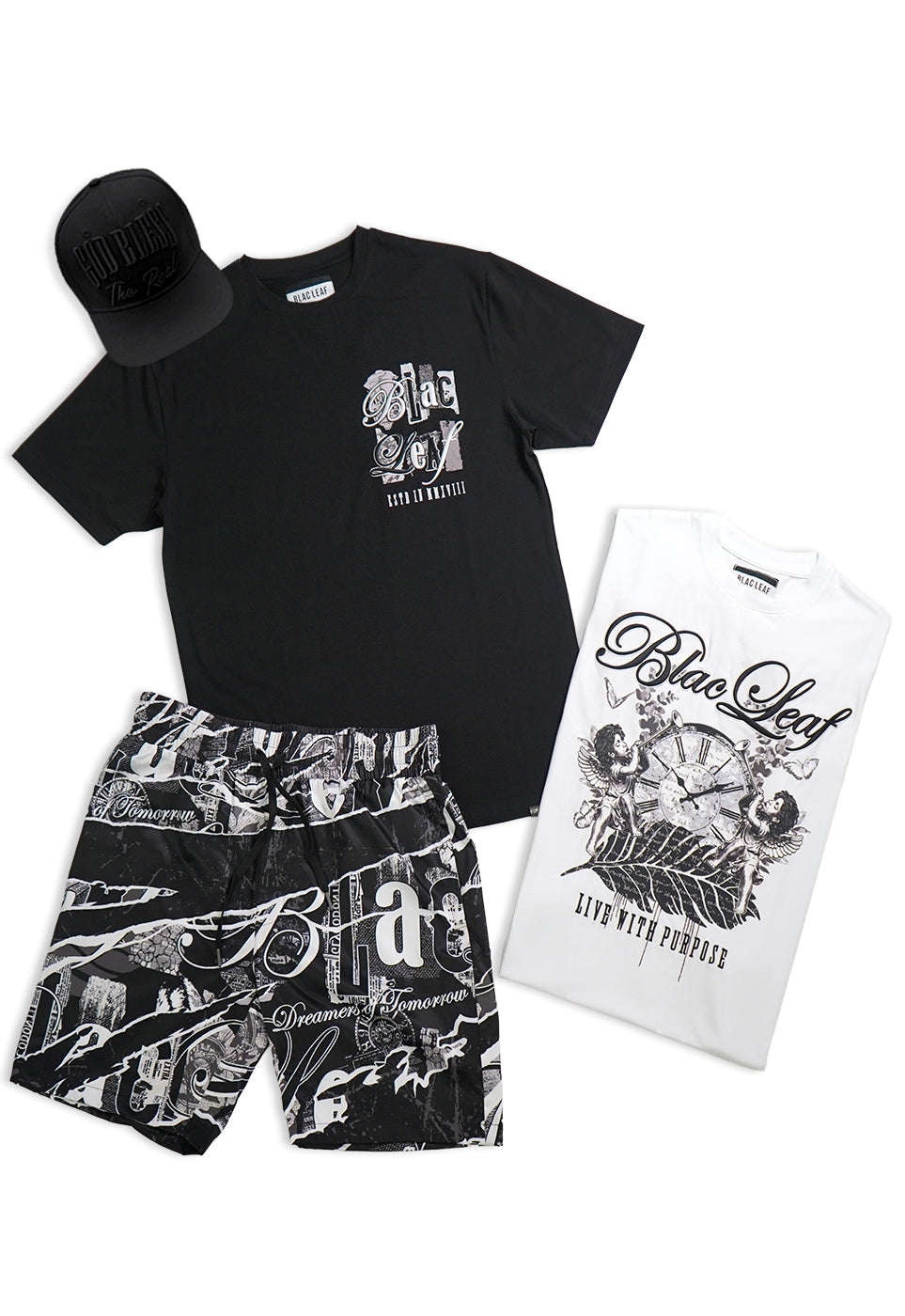 Thinkers of Today T-Shirt, Dreamers T-Shirt, Thinkers AOP Shorts and Straoback Hat Bundle