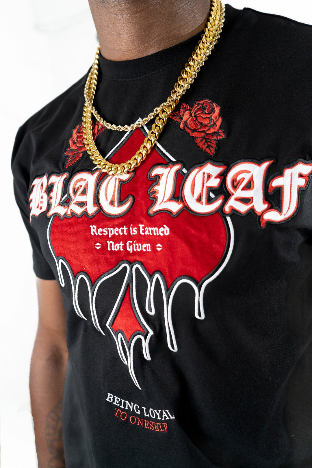Respect Is Earned Velvet Embroidery Shirt