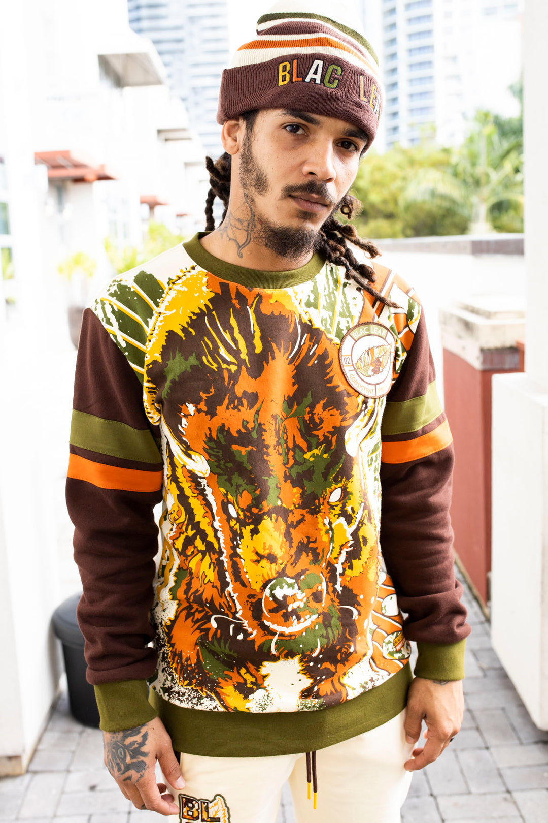 RAGING BISON CREWNECK SWEATER