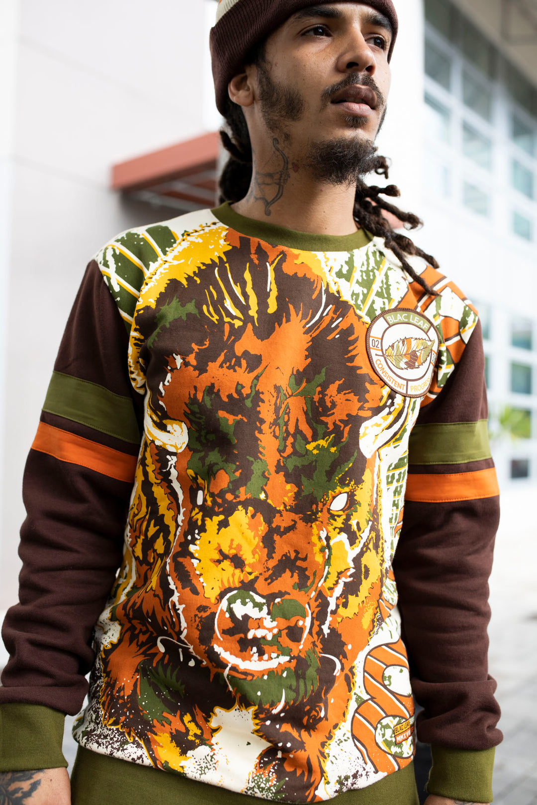 RAGING BISON CREWNECK SWEATER