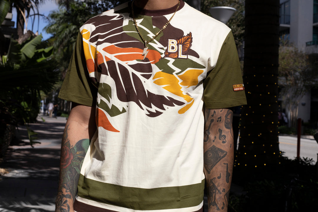 Abstract Camo Leaf Shirt