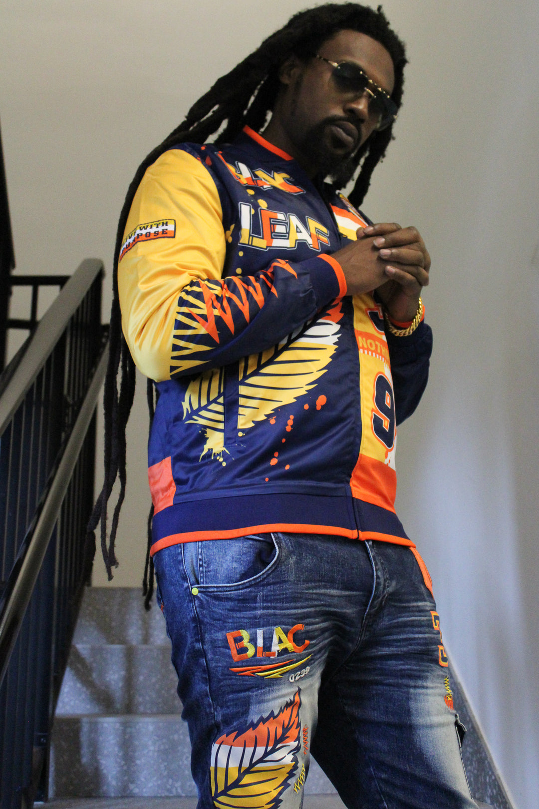 BLAC LEAF NOTHING LIKE THE REST BOMBER JACKET BIG&TALL
