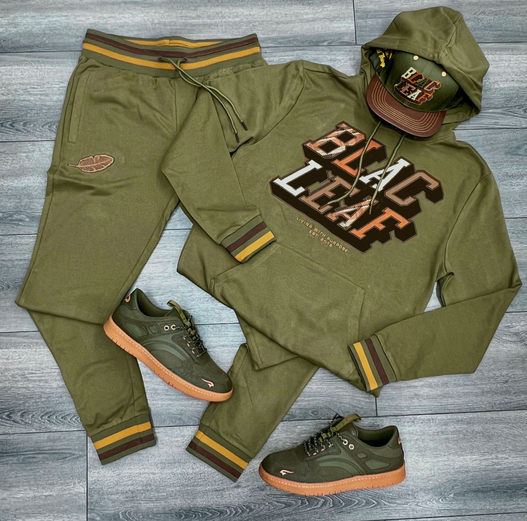 Consistent Progress Olive Full Outfit and Shoe Bundle
